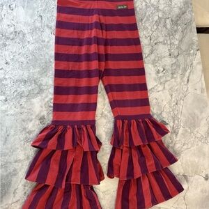 Matilda Jane paint by number between the lines Benny Striped Ruffle Leggings Kid